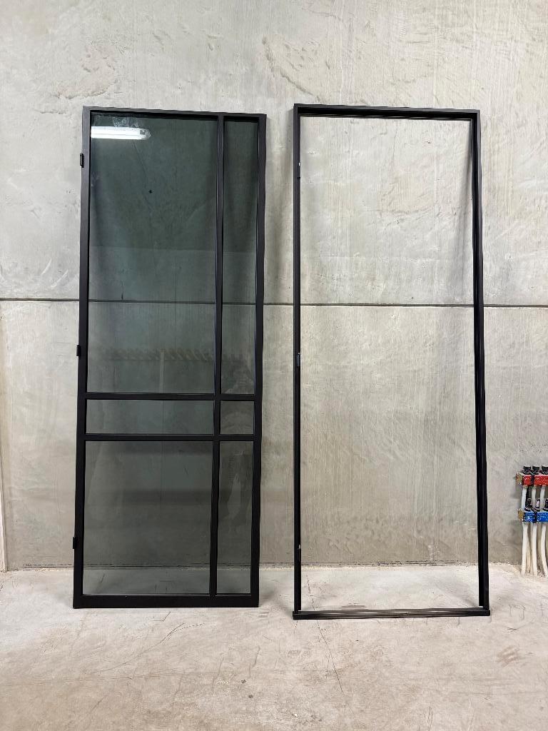 Luxe stalen scharnierdeur Zwart | 987x2575mm | -07, Ophalen, 80 tot 100 cm, 215 cm of meer, Binnendeur