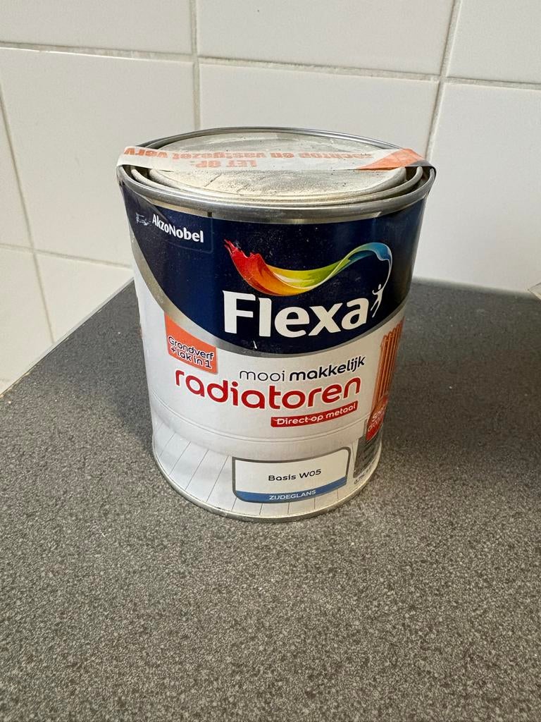 Flexa Radiatorenverf Sandy Beach 0,75L, Beige, Nieuw, Ophalen of Verzenden, Verf