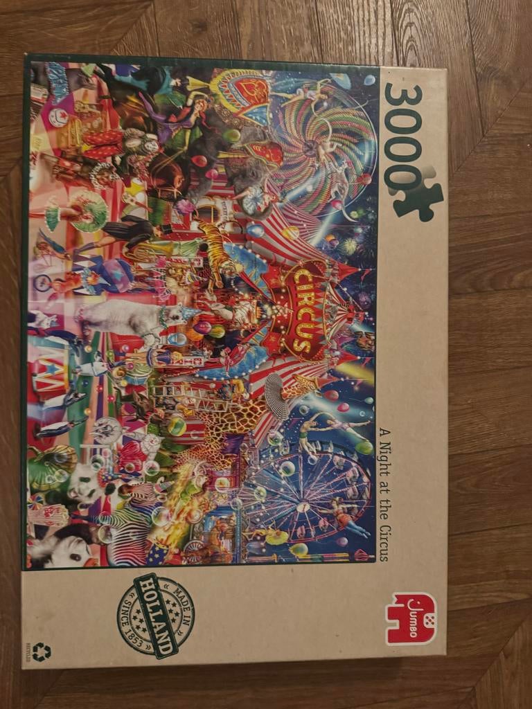 Legpuzzel - Night at the Circus - 3000 stukjes, Ophalen of Verzenden, Meer dan 1500 stukjes, Zo goed als nieuw, Legpuzzel