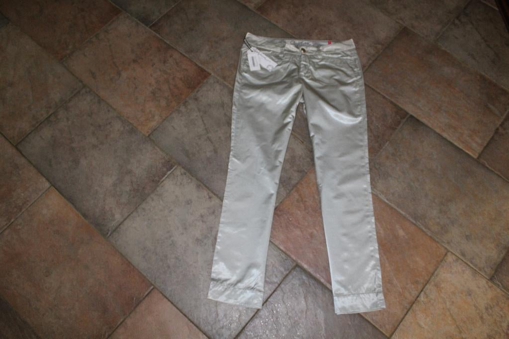 Murphy & Nye stretch goud glans broek mt 30 SUPERKOOPJE, Maat 38/40 (M), Overige kleuren, ., Nieuw