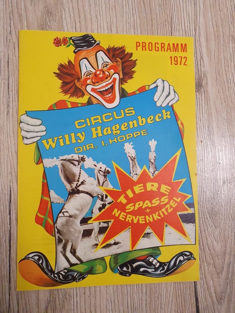 Circus Willy Hagenbeck Programm 1972, Ophalen of Verzenden, 1960 tot 1980, Zo goed als nieuw, Overige onderwerpen