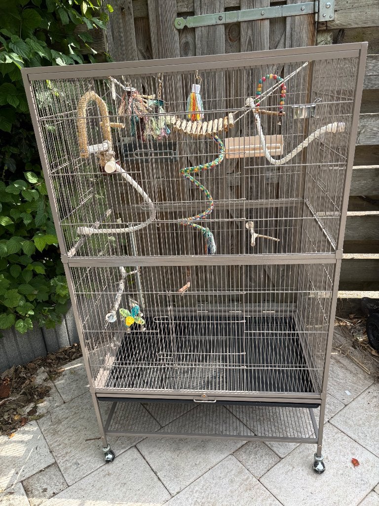 Vogelkooi, Dieren en Toebehoren, Vogels | Hokken en Kooien, Ophalen, Zo goed als nieuw, Metaal, Vogelkooi