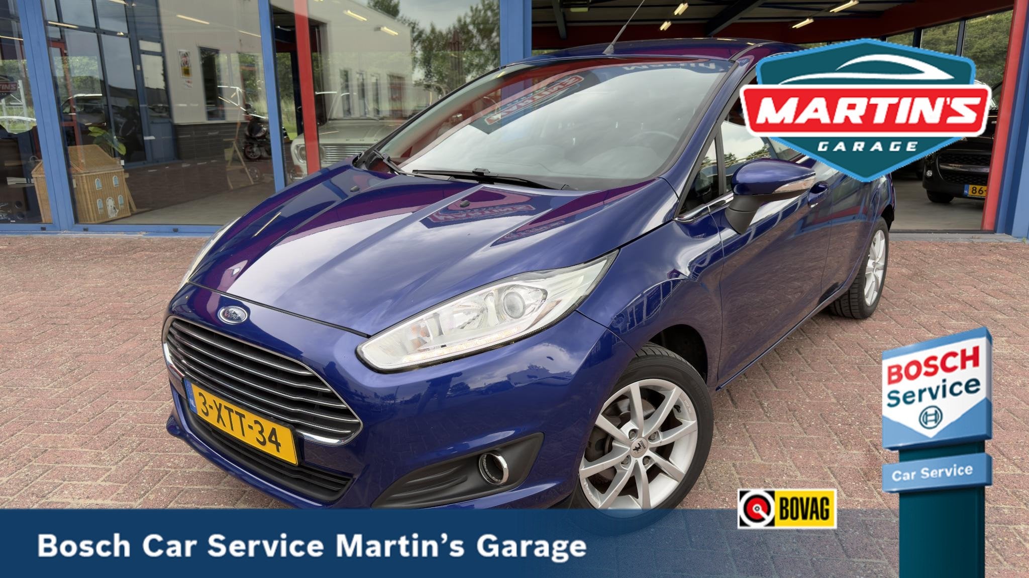 Ford Fiesta 1.0 EcoBoost Titanium, Auto's, Voorwielaandrijving, Euro 6, Blauw, 23 km/l
