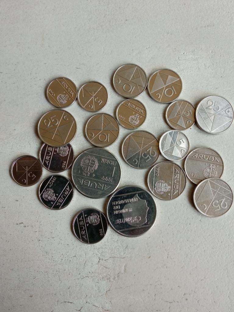 Aruba lot munten., Ophalen of Verzenden, Noord-Amerika, Setje