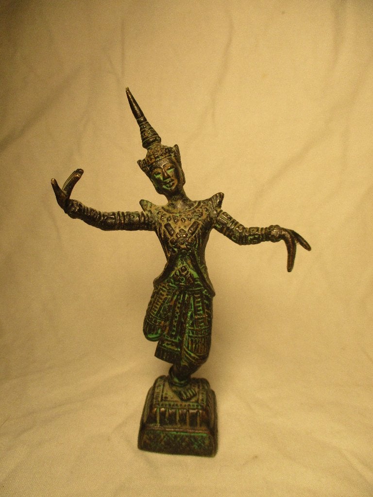 antiek brons beeldje Thailand, Antiek en Kunst, Ophalen of Verzenden
