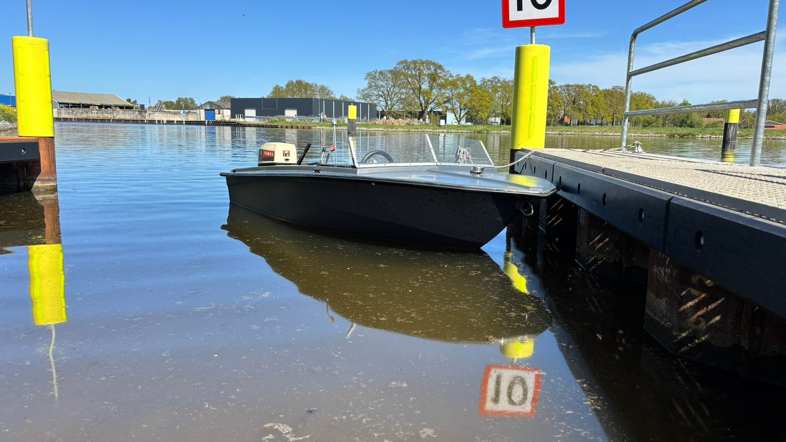 Boot met 18 pk 2takt, Watersport en Boten, Accessoires en Onderhoud, Ophalen, Gebruikt