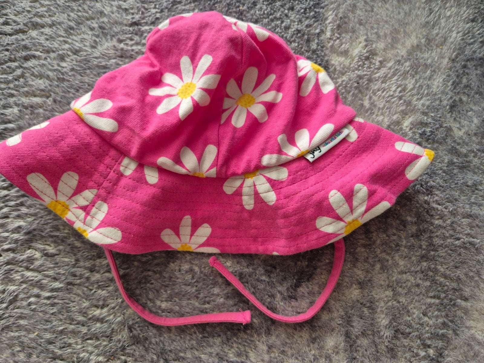 Maxomorra zonnehoedje roze met madeliefjes maat 52/54, Gebruikt, Meisje, Ophalen of Verzenden, Maxomorra