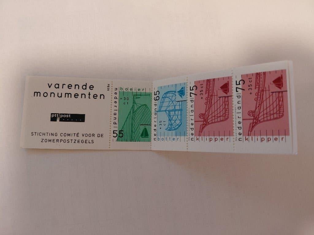 1989 Zomerzegels boekje varende monumenten, Verzenden, Postfris
