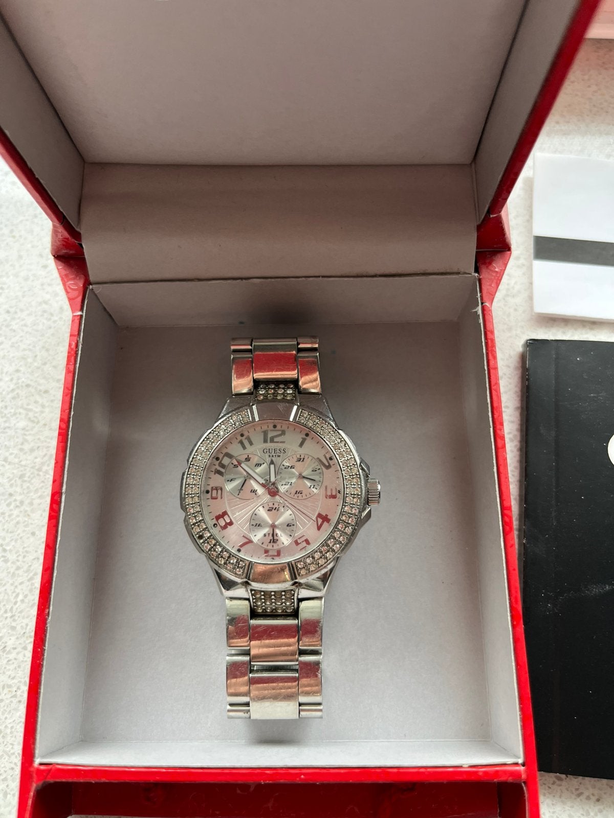Guess dames horloge  Prism I14503L1, Sieraden, Tassen en Uiterlijk, Horloges | Dames, Staal, Gebruikt, Staal, Guess