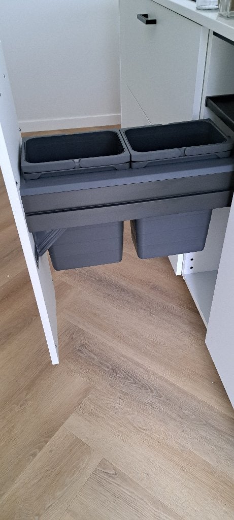 Inbouw prullenbak/afvalemmersysteem