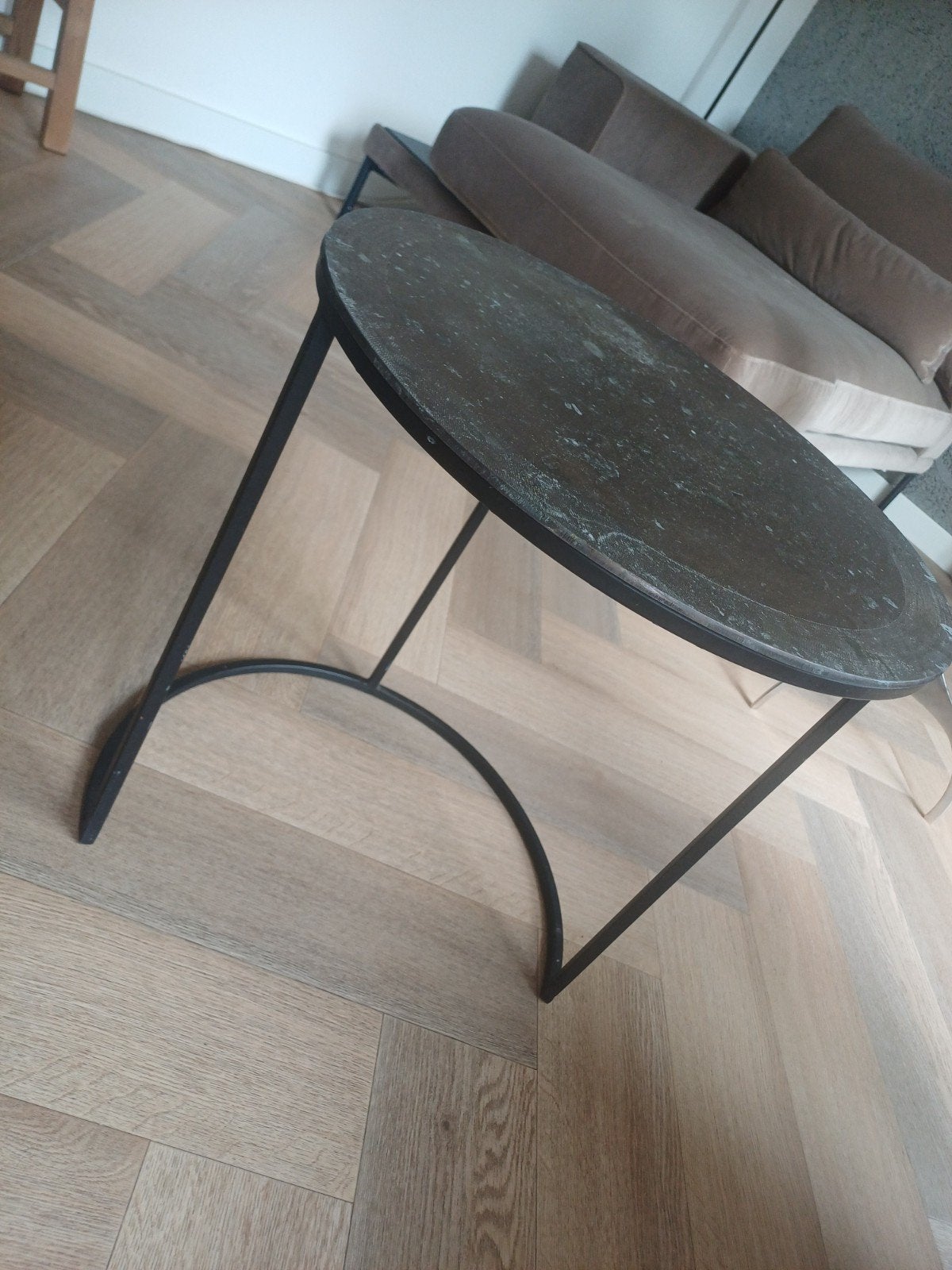 Piet Klerkx stoer salon tafeltje, Ophalen, Rond, Minder dan 55 cm, 45 tot 60 cm
