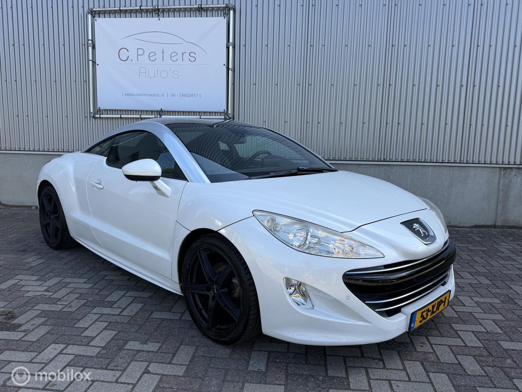 Peugeot RCZ 1.6 THP 2012 Wit Metallic / Leer / Stoelverwarmi, Auto's, Voorwielaandrijving, Euro 5, 15 km/l, Gebruikt