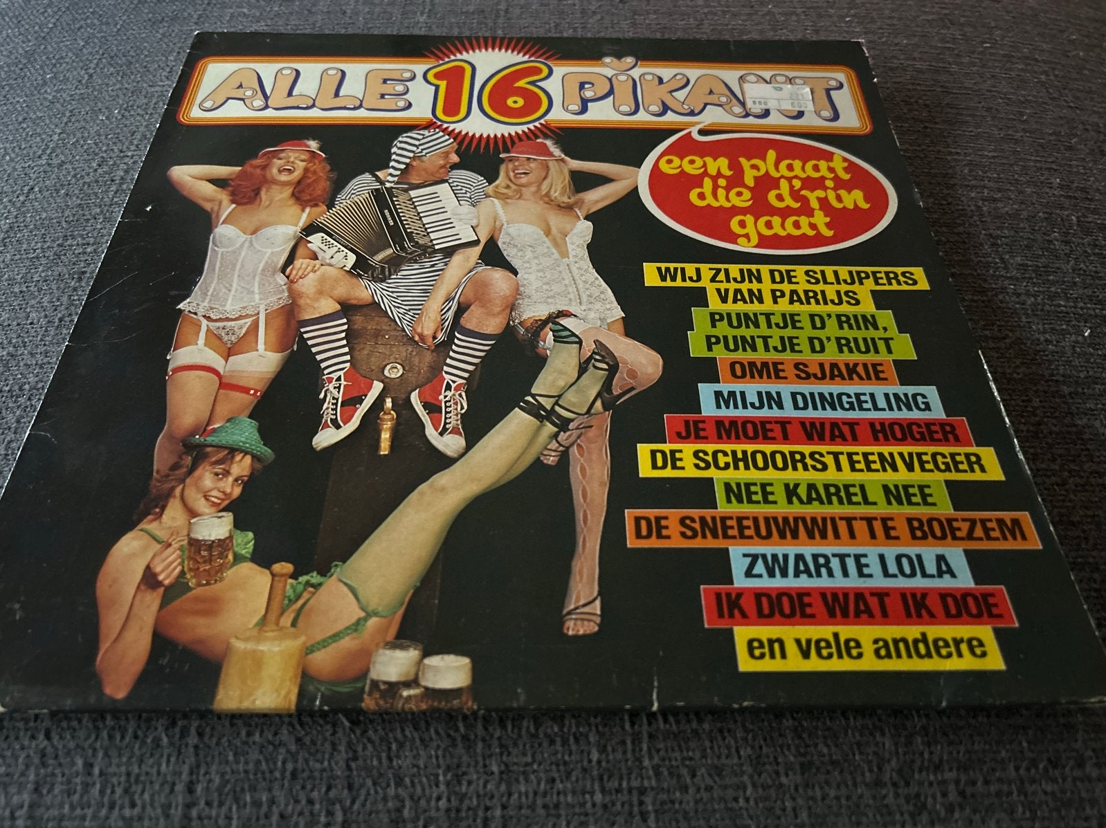 Lp Alle 16 Pikant - Een plaat die d'r in gaat, LP, Gebruikt, Ophalen of Verzenden, Levenslied of Smartlap