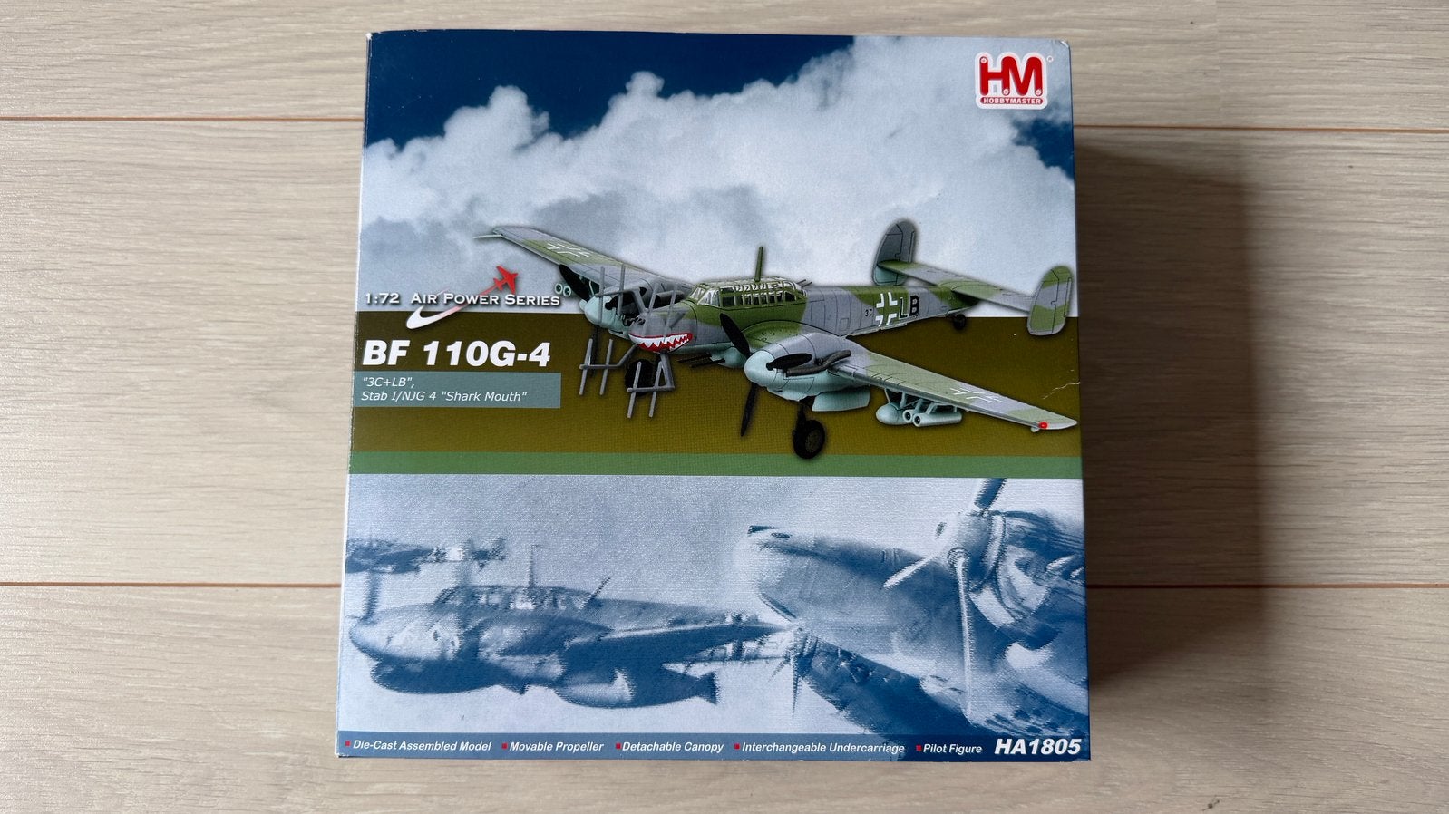 Hobbymaster HA1805 Bf110G-4 3C+LB 1/72 diecast model, Verzamelen, Ophalen of Verzenden, Zo goed als nieuw, Schaalmodel