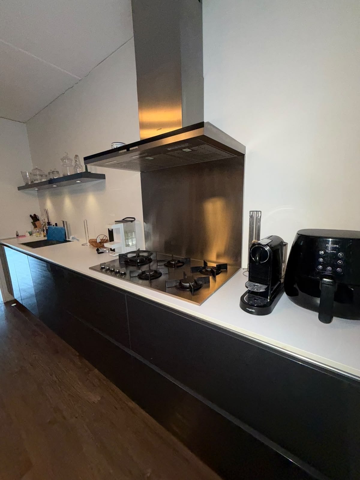 Complete moderne keuken incl. Siemens oven, vaatwasser &meer, Ophalen, Enkelwandige keuken, Zo goed als nieuw, Grijs