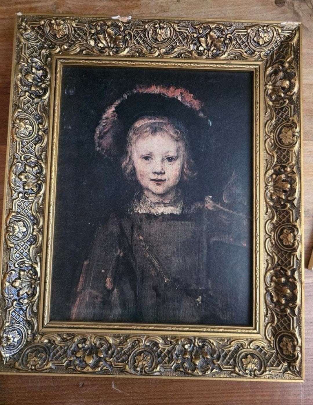 Rembrandt van Rijn - Titus met Baret (Reproductie), Antiek en Kunst, Ophalen of Verzenden