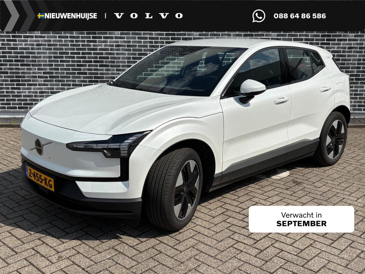 Volvo EX30 Single Motor Core 51 kWh | Trekhaak | Stoelverwar, Auto's, Achterwielaandrijving, Gebruikt, Leder en Stof, Wit