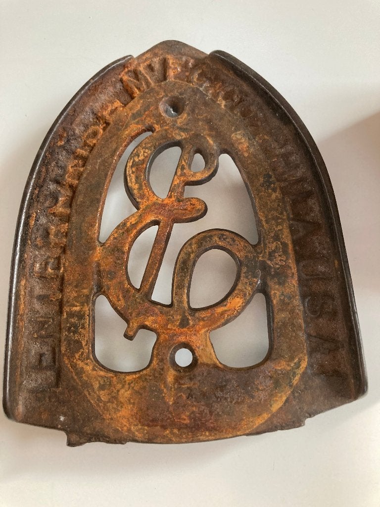 Antique Cast Iron Trivet Stand Rest Philadelphia USA Ppstk!!, Antiek en Kunst, Ophalen