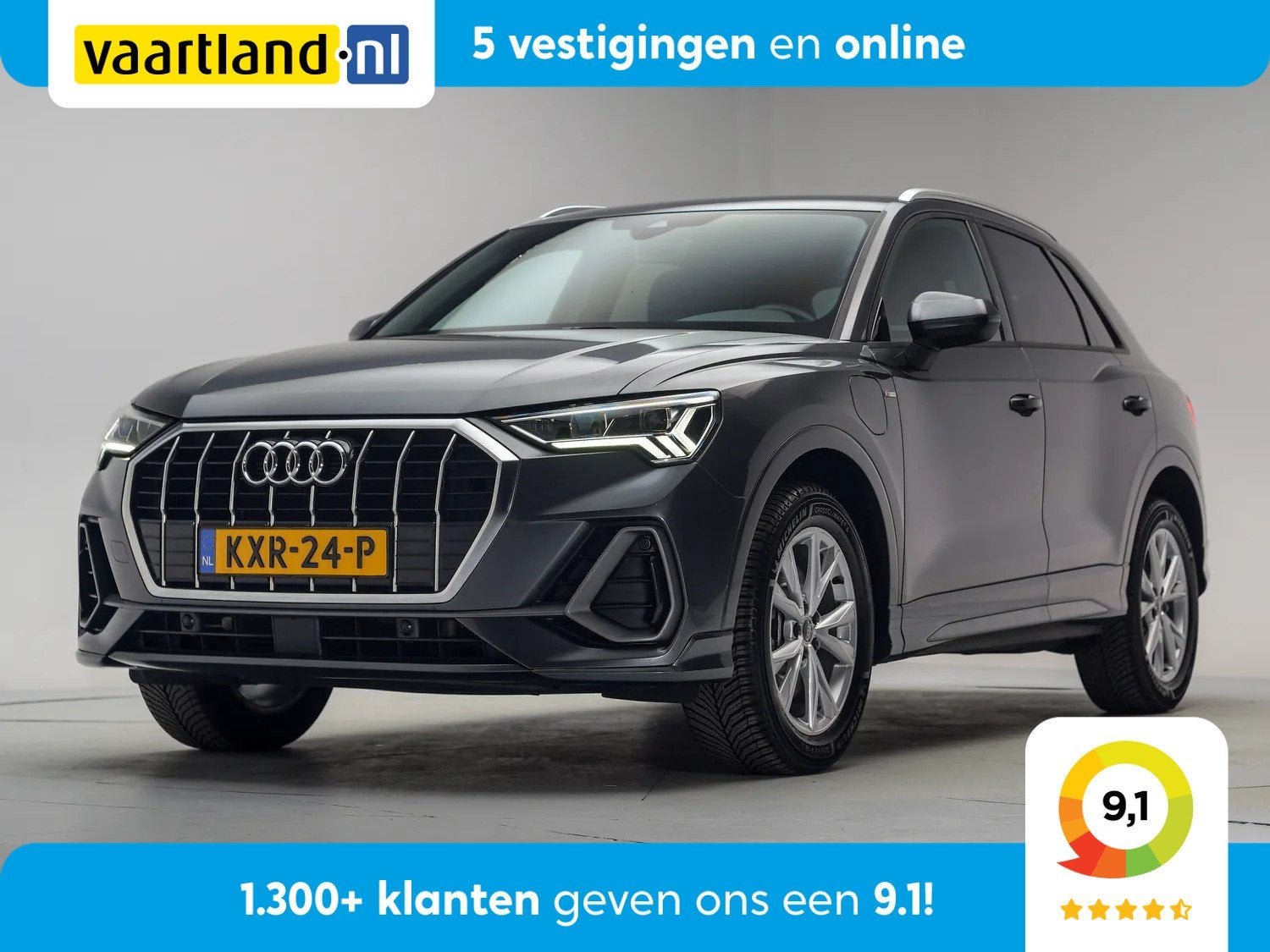 Audi Q3 45 TFSI e S-Line Aut. [ Navi Virtual Full LED ], Auto's, Automatische klimaatregeling, Gebruikt, 245 pk, Hybride Elektrisch/Benzine