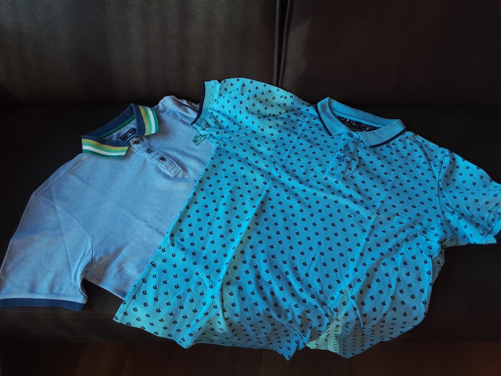 2x Poloshirt., Ophalen of Verzenden, Gedragen, Maat 48/50 (M), Blauw