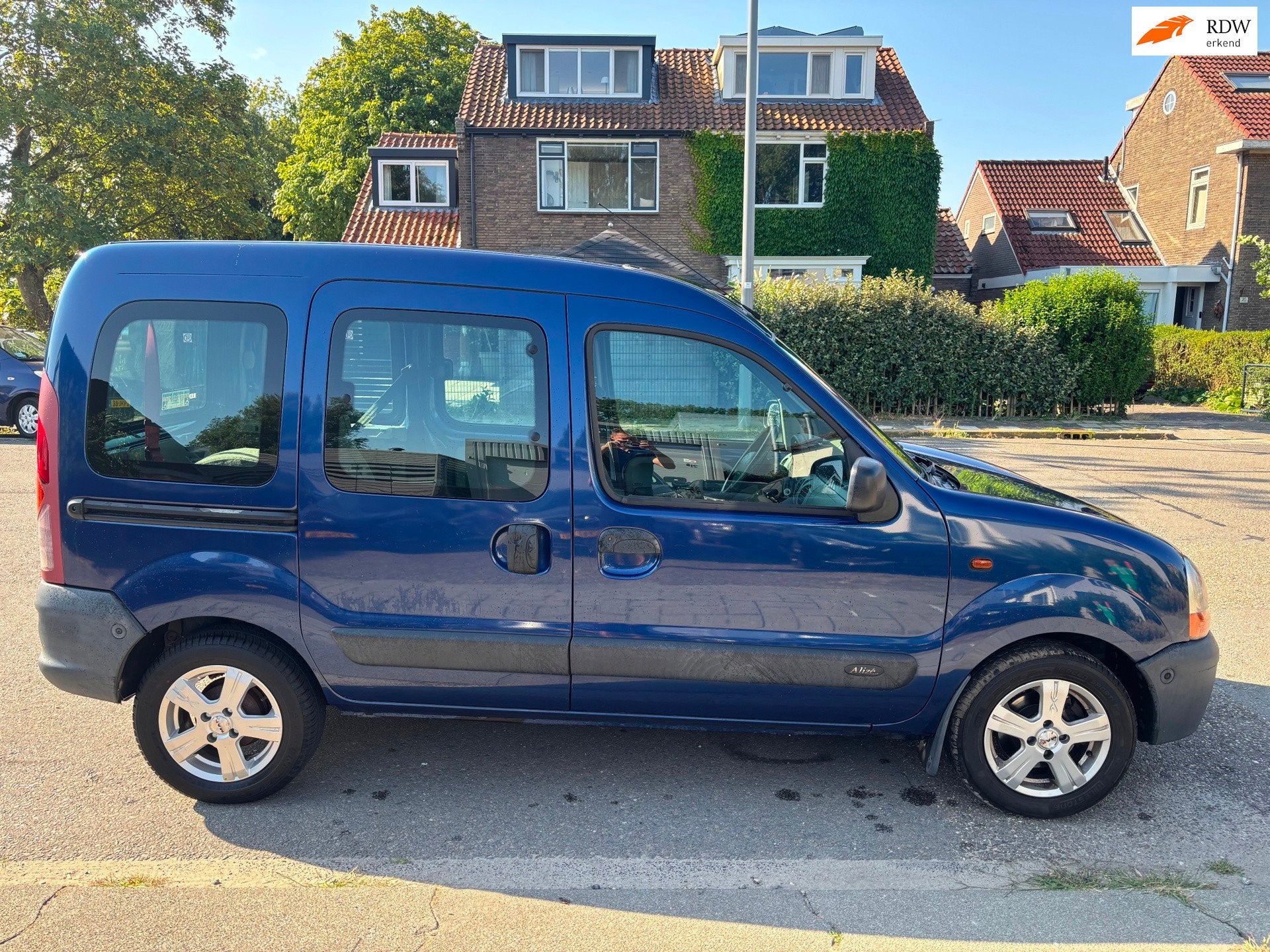 Renault Kangoo 1.6-16V Privilège rolstoelbus Airco, Blauw, Origineel Nederlands, Bedrijf, Handgeschakeld