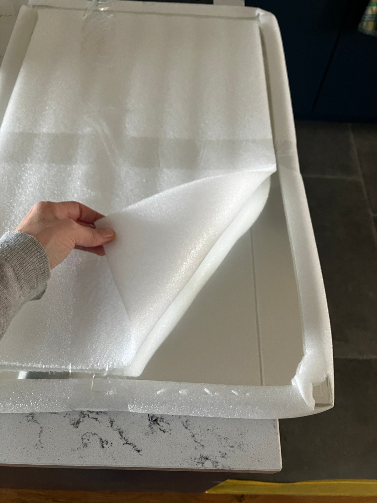 Nieuwe rechthoekige spiegel, Ophalen, Minder dan 50 cm, Nieuw, Minder dan 100 cm