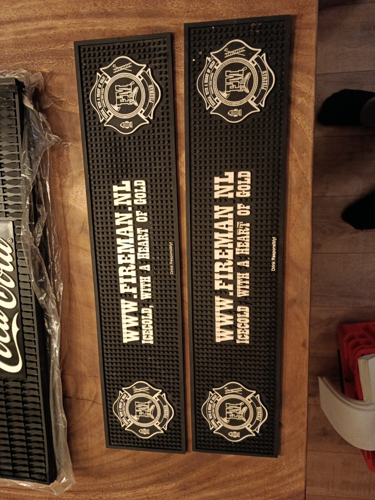 fireman barmat, Ophalen of Verzenden, Reclamebord