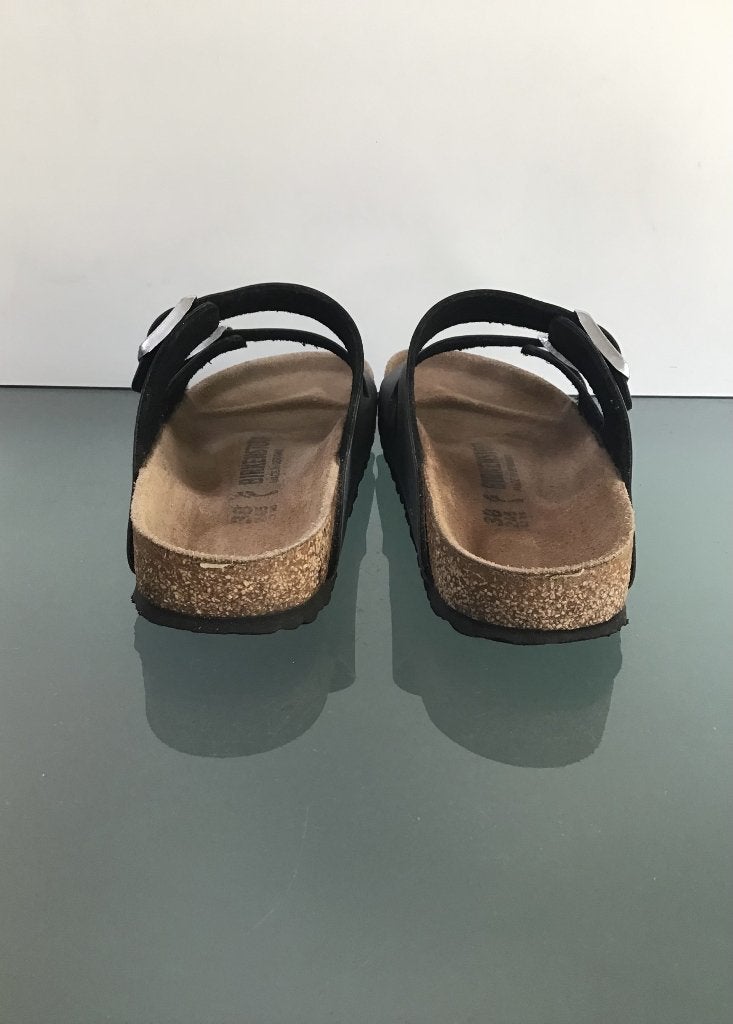 Birkenstock Arizona 38 | zilver grijs | Gratis verzenden, Slippers, Verzenden, Zo goed als nieuw, Grijs