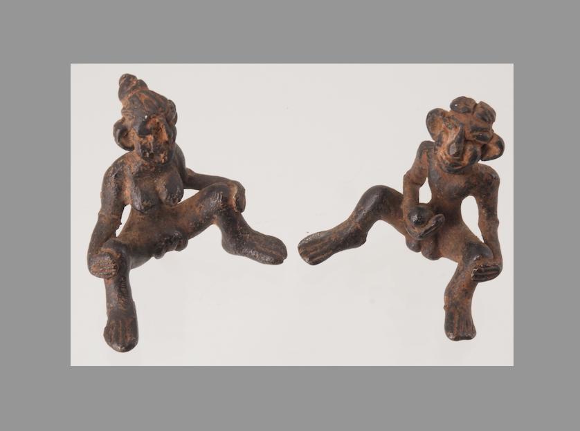 Niet-Westerse kunst: Brons Erotisch paar (250930-02), Groep mensen, Minder dan 20 cm, Ophalen of Verzenden, Brons