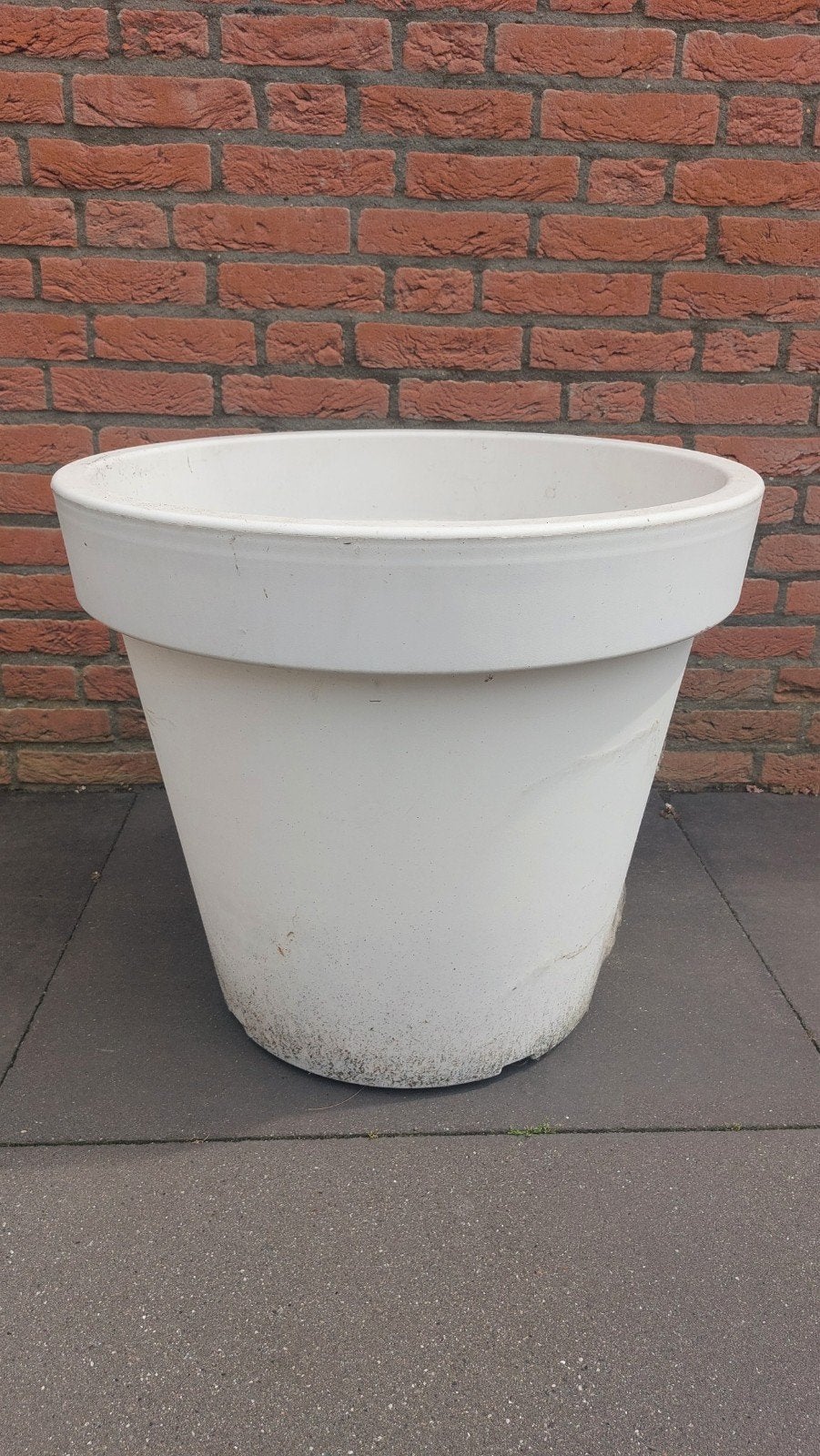 Prosperplast bloembak op wieltjes, Ophalen, Rond, Hout