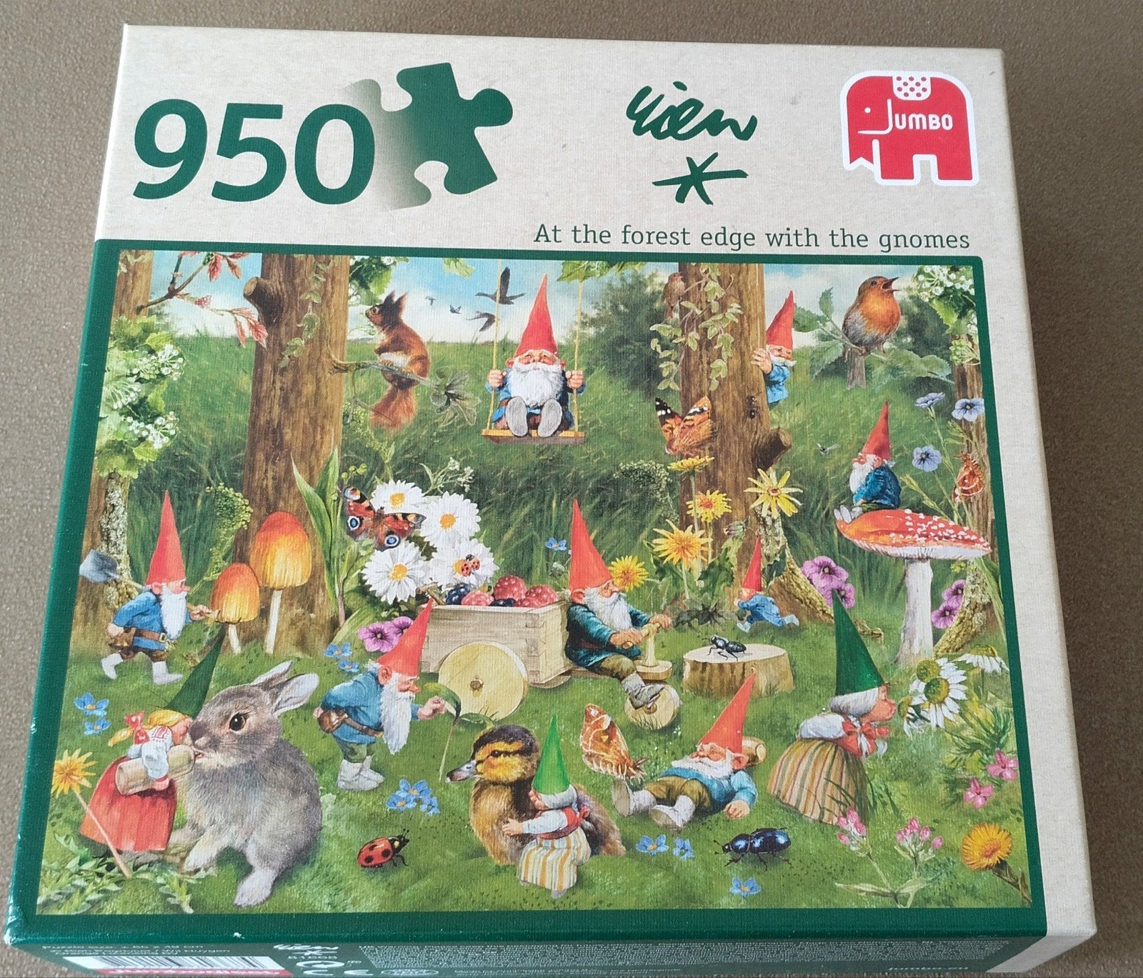 David de Kabouter Jumbo Legpuzzel 950 stukjes, Hobby en Vrije tijd, Verzenden, 500 t/m 1500 stukjes, Zo goed als nieuw, Legpuzzel