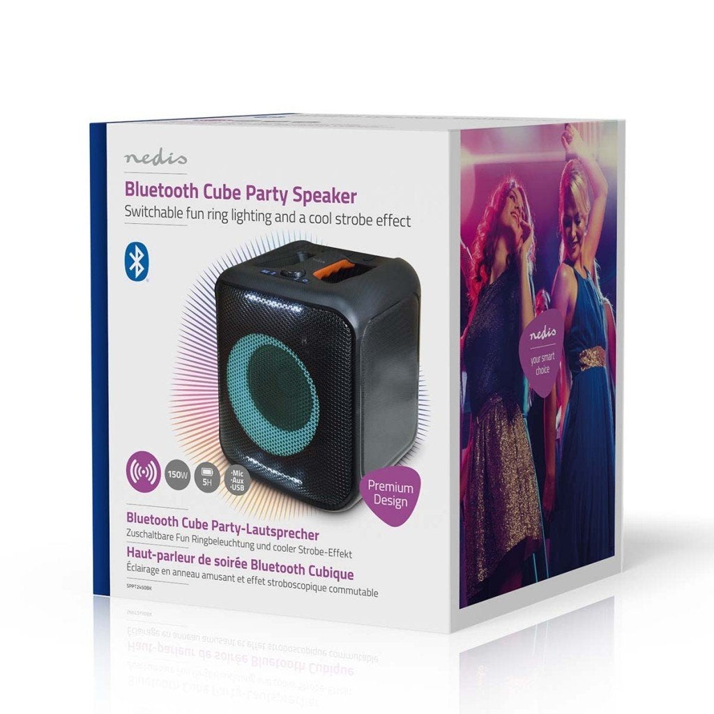Nedis Cube Party Speaker 2450 | (836923), United Retail BV, Info@naw.nl, Huizermaatweg 480, 1276 LM Huizen