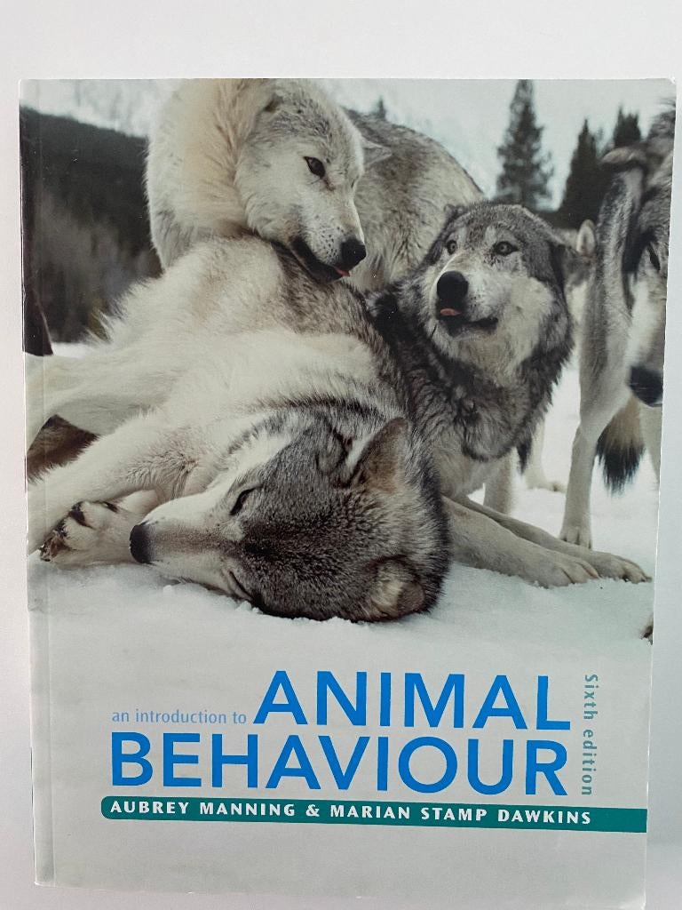 An introduction to ANIMAL BEHAVIOUR ISBN 9780521165143, Ophalen, Camebridge university press, HBO, Zo goed als nieuw