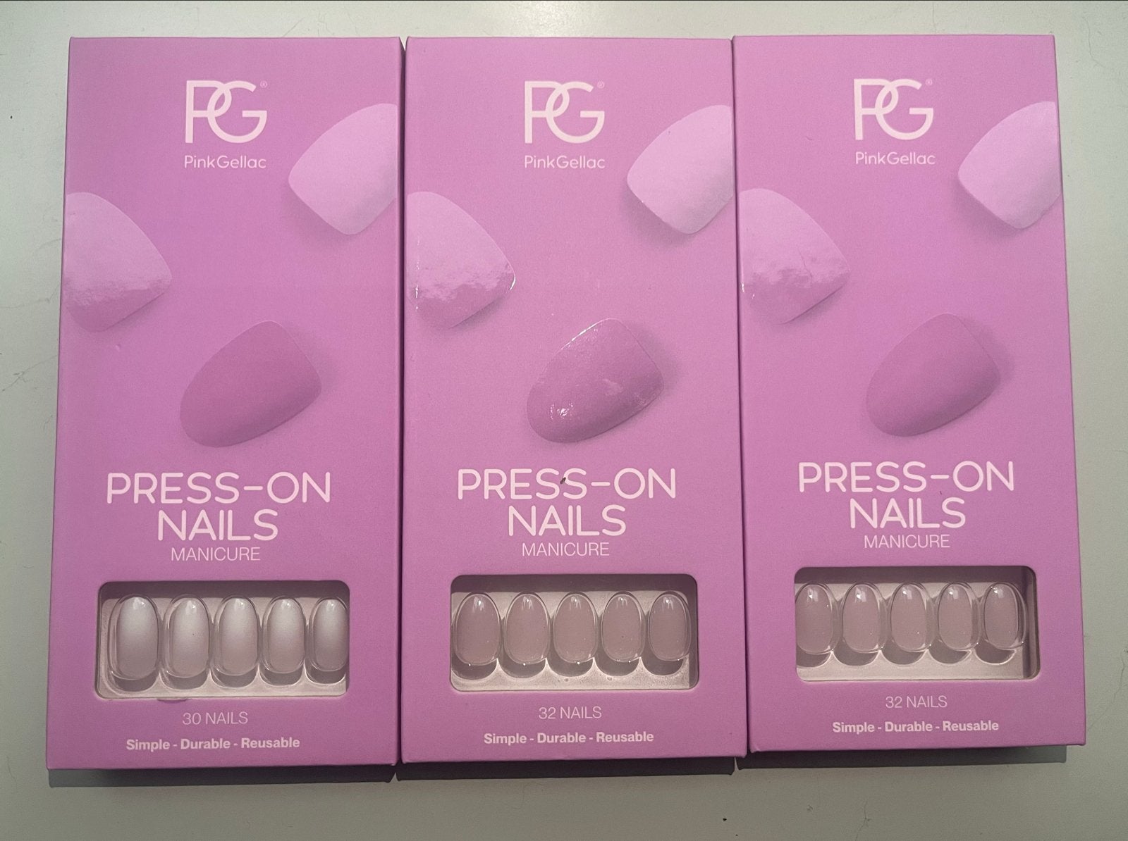 Pink Gellak Press-on Rosewater Pink & Baby Boom Bliss, Nieuw, Ophalen of Verzenden, Toebehoren, Handen en Nagels