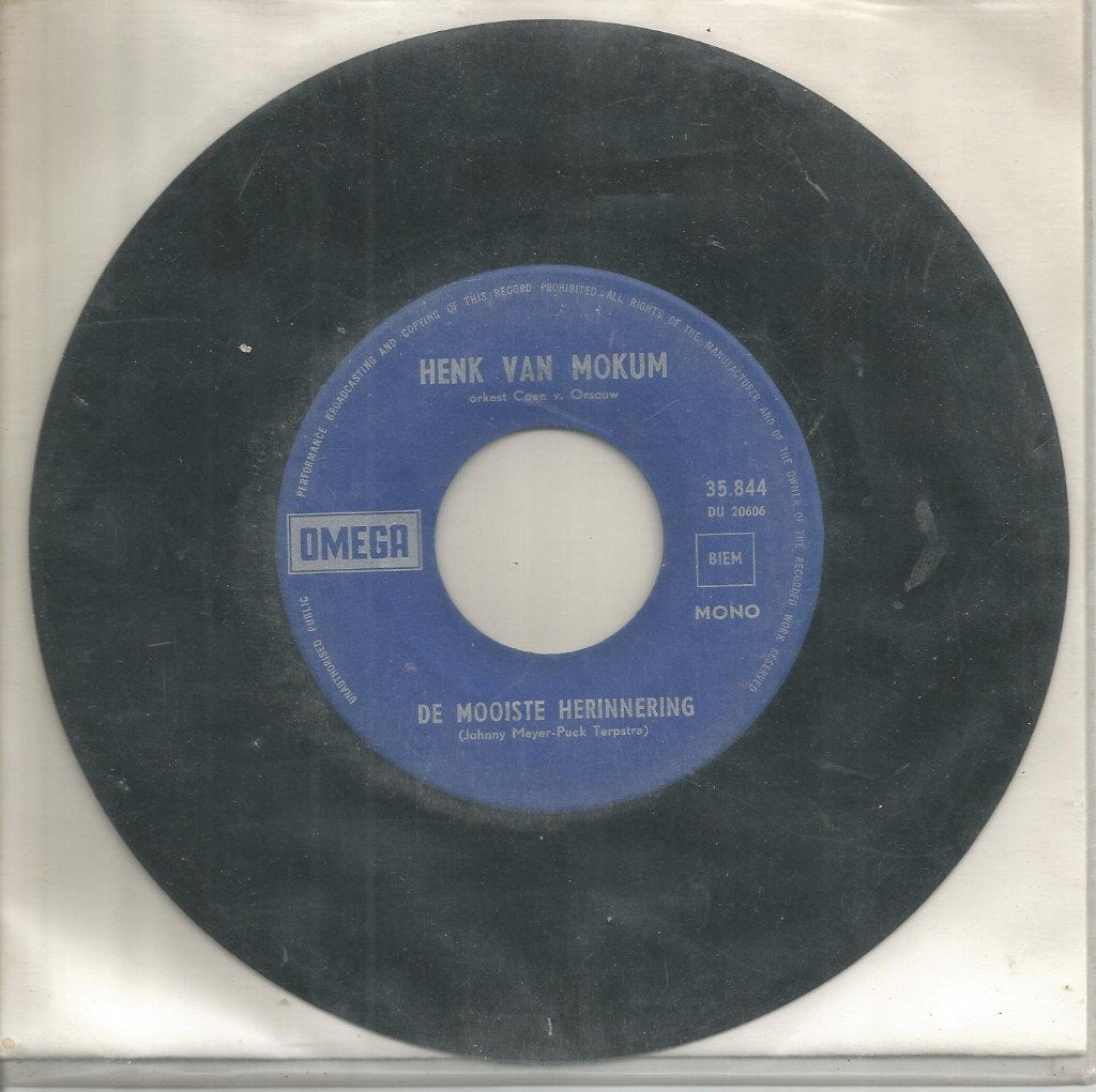 VERKOCHT Henk van Mokum – Eenzaam (1967), Gebruikt, 7 inch, Ophalen of Verzenden, Nederlandstalig