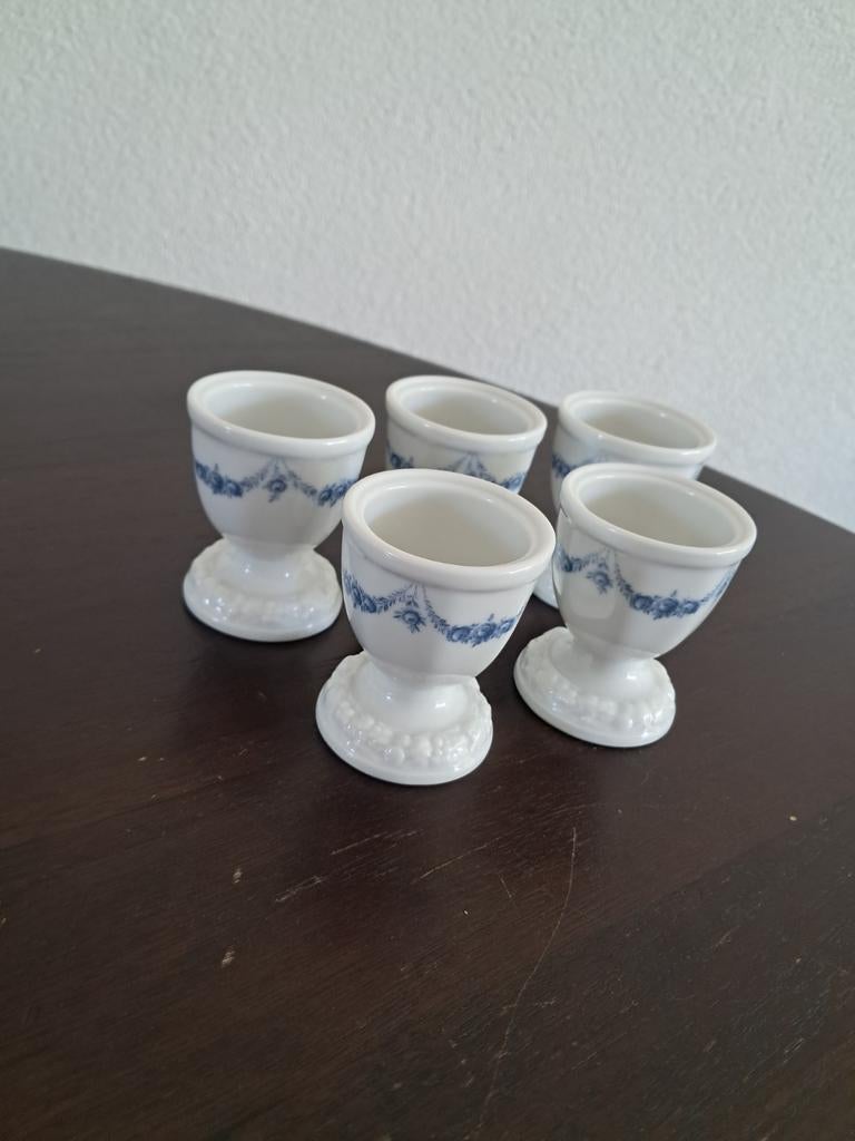 Rosenthal maria rosenkante blau eierdopjes, Ophalen of Verzenden