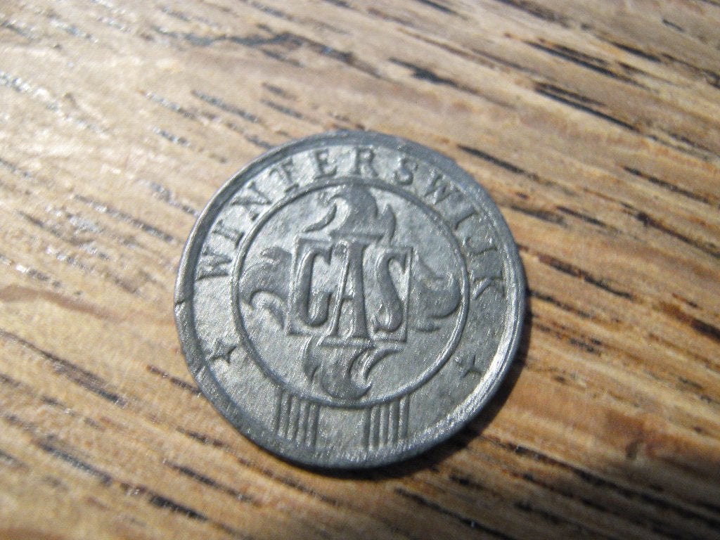 Gaspenning 10 Cent van Winterswijk, bezet Nederland,WW2 #593, Ophalen of Verzenden, Koningin Wilhelmina, 10 cent, Losse munt