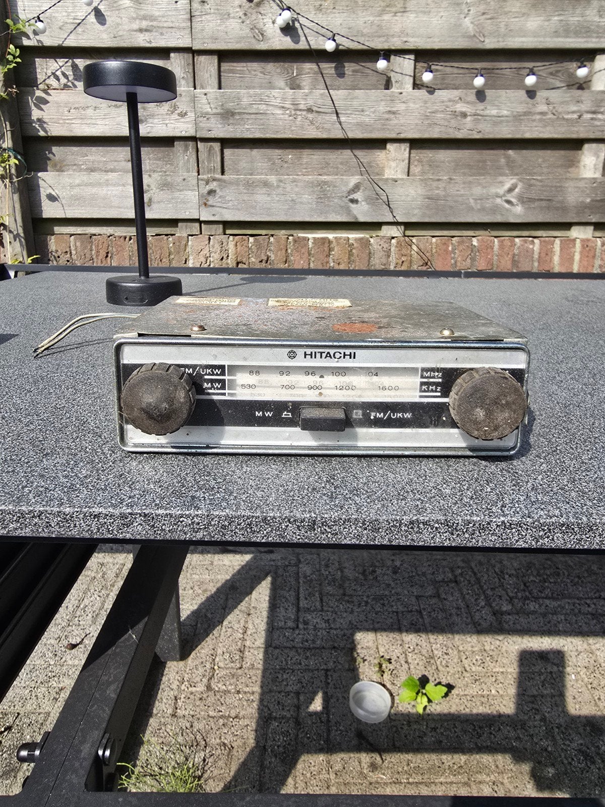 Vintage Hitachi KM-1022 R Autoradio - Gebruikt, Ophalen of Verzenden, Gebruikt
