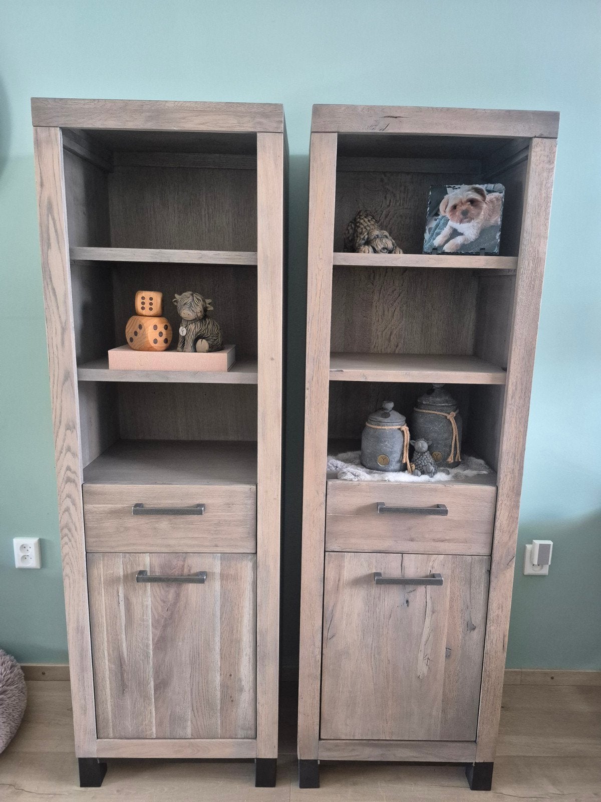2 boekenkasten / wandkasten hevano serie pronto wonen, Ophalen, Zo goed als nieuw, 25 tot 50 cm, 200 cm of meer