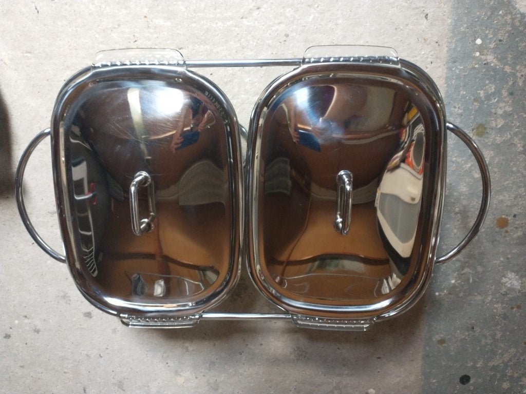 Serveerschaalset voedsel warmer, Ophalen, Overige stijlen, Glas, Schaal of Schalen