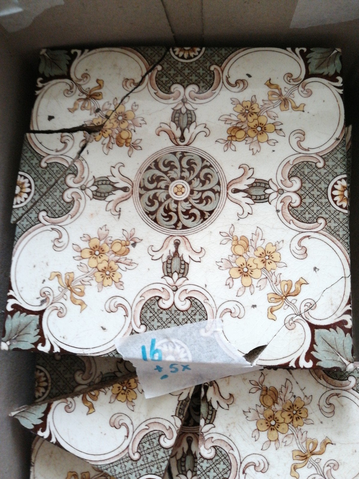 Oude antieke tegels - decoratief en uniek, Antiek en Kunst, Antiek | Wandborden en Tegels, Ophalen of Verzenden