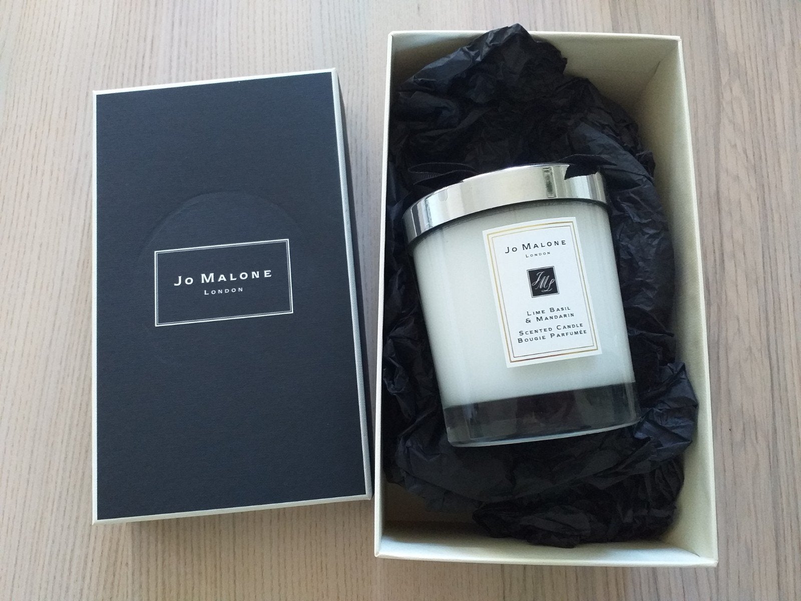 Nieuw in doos Jo Malone Lime Basil & Mandarin kaars nu €39, Ophalen of Verzenden, Nieuw, Kaars
