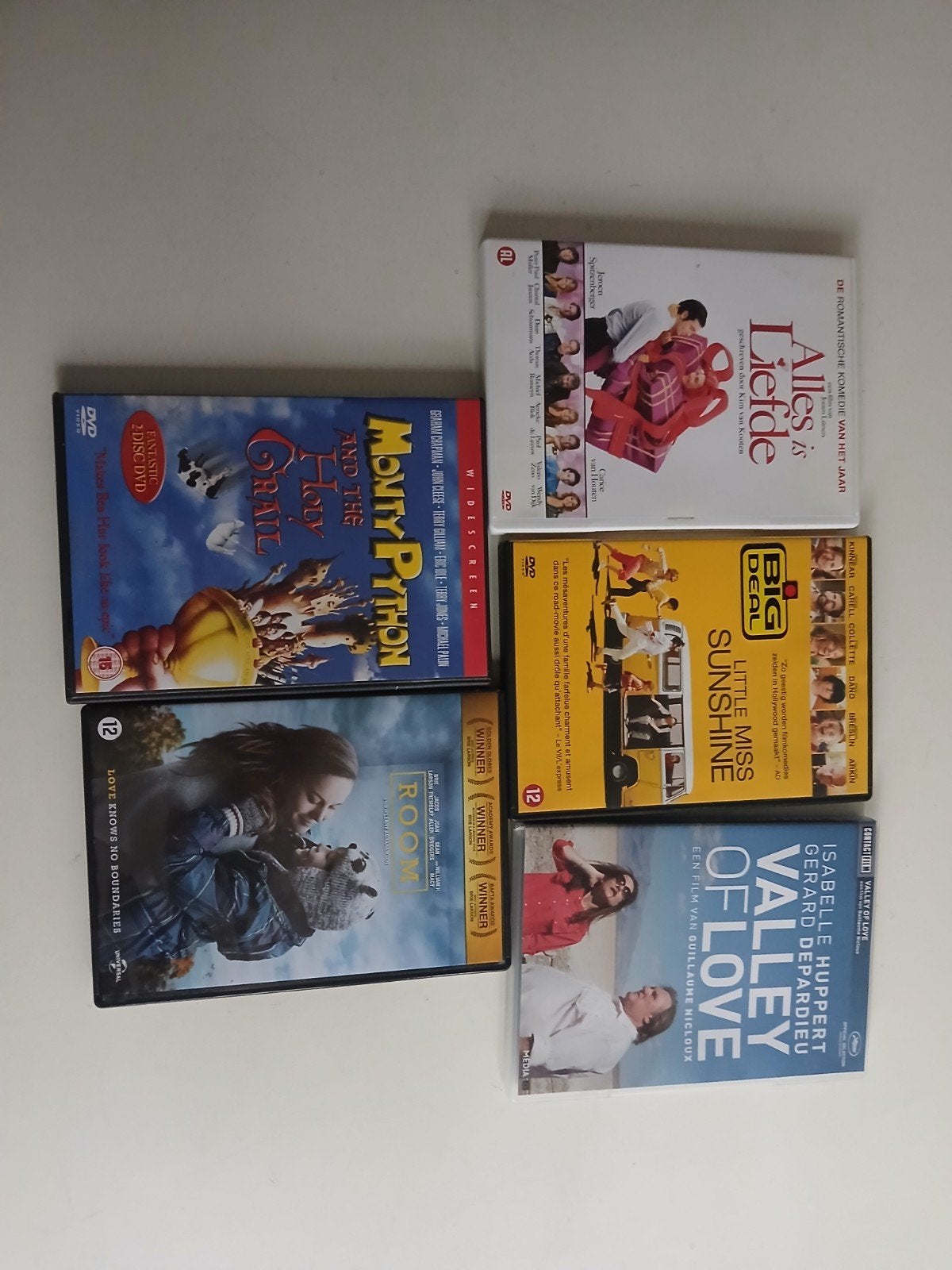 DVD filmcollectie: Monty Python, Room, Little Miss Sunshine, Nederlands, Ophalen of Verzenden, Zo goed als nieuw, Nederlands