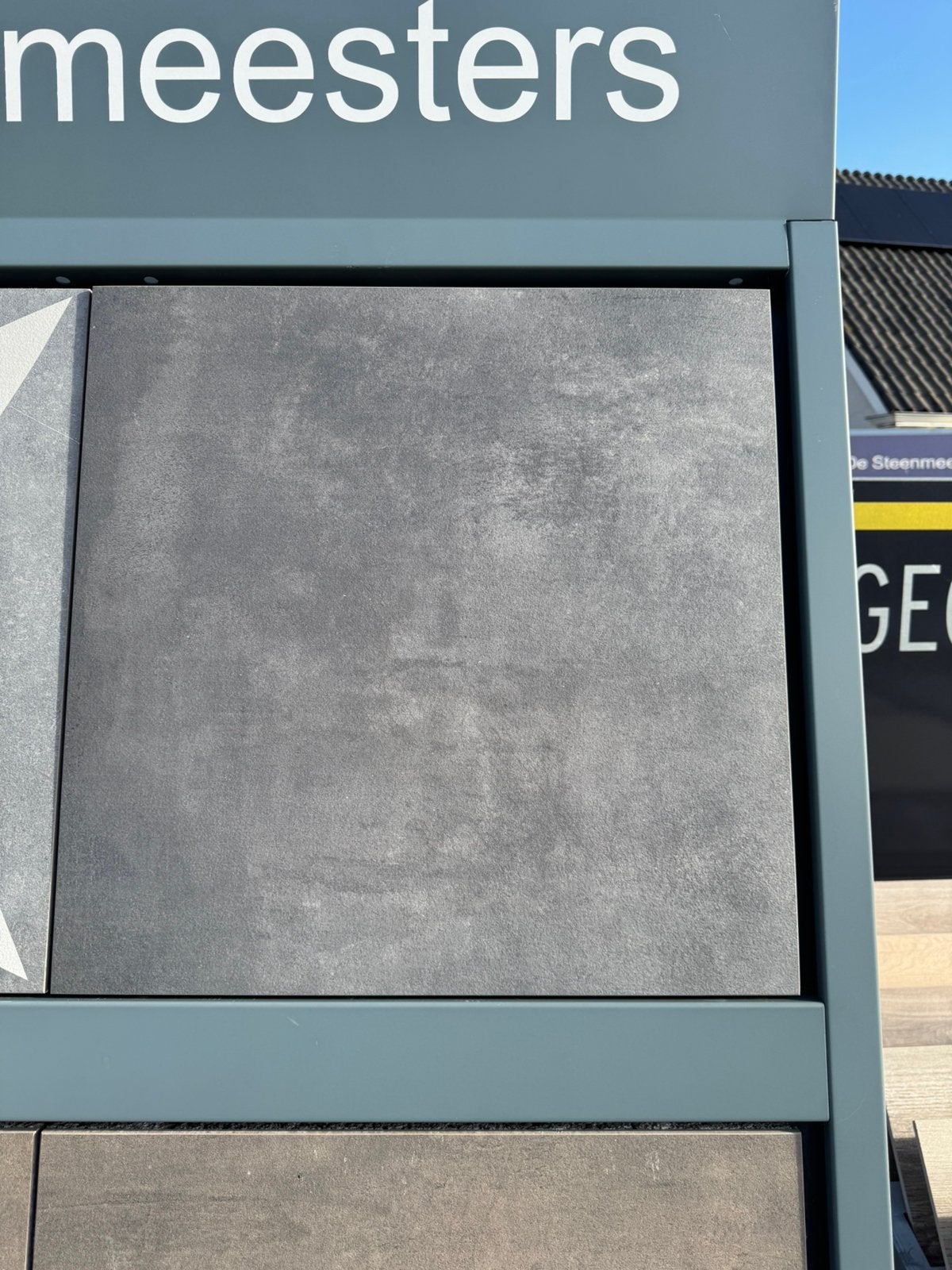 Geo ceramica 60x60 ambiente antraciet, Ophalen, Nieuw, Keramiek, Terrastegels