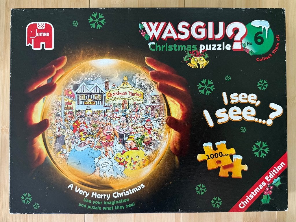 Wasgij - Christmas #6 - Een heel gelukkige kerst, Ophalen of Verzenden, 500 t/m 1500 stukjes, Gebruikt, Legpuzzel