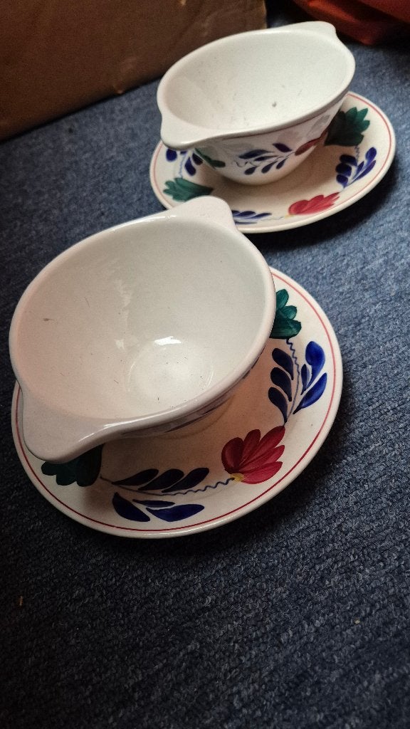 Boerenbont soepkommen (2), Huis en Inrichting, Keuken | Servies, Landelijk/Boerenbont, Ophalen of Verzenden, Zo goed als nieuw