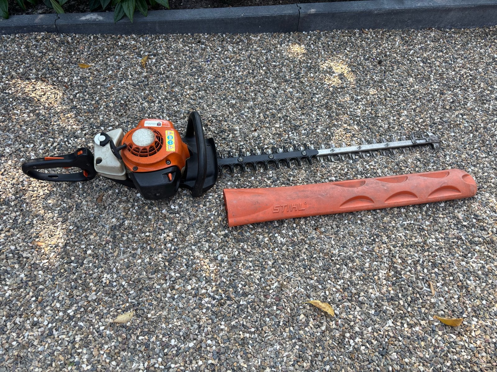 Stihl Heggenschaar op Benzine - Krachtig en Betrouwbaar, Tuin en Terras, Ophalen, Gebruikt, Benzine