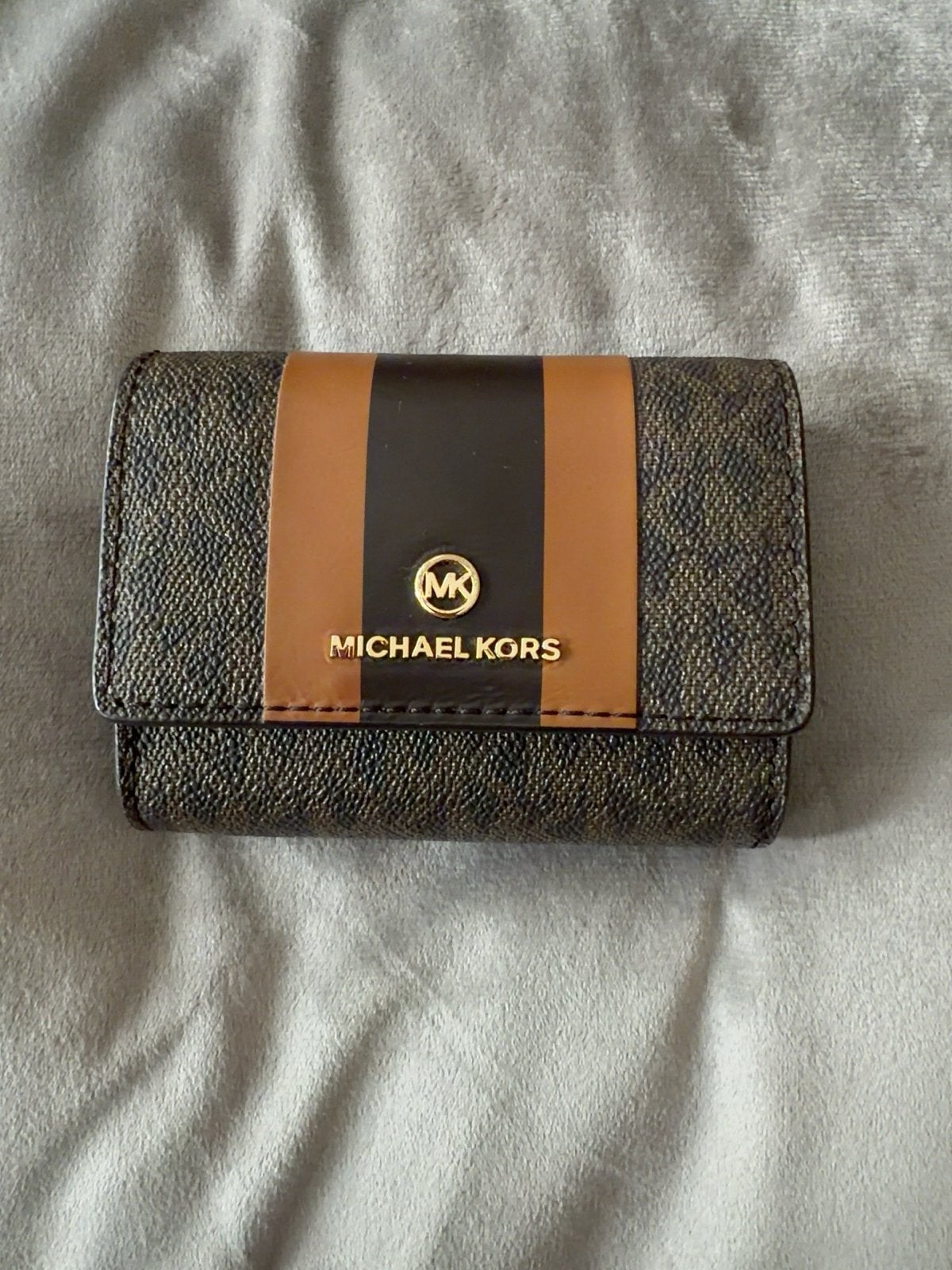 Michael Kors MK Collection Portemonnee - Zo goed als nieuw, Ophalen of Verzenden, Nieuw, Bruin, Overige merken