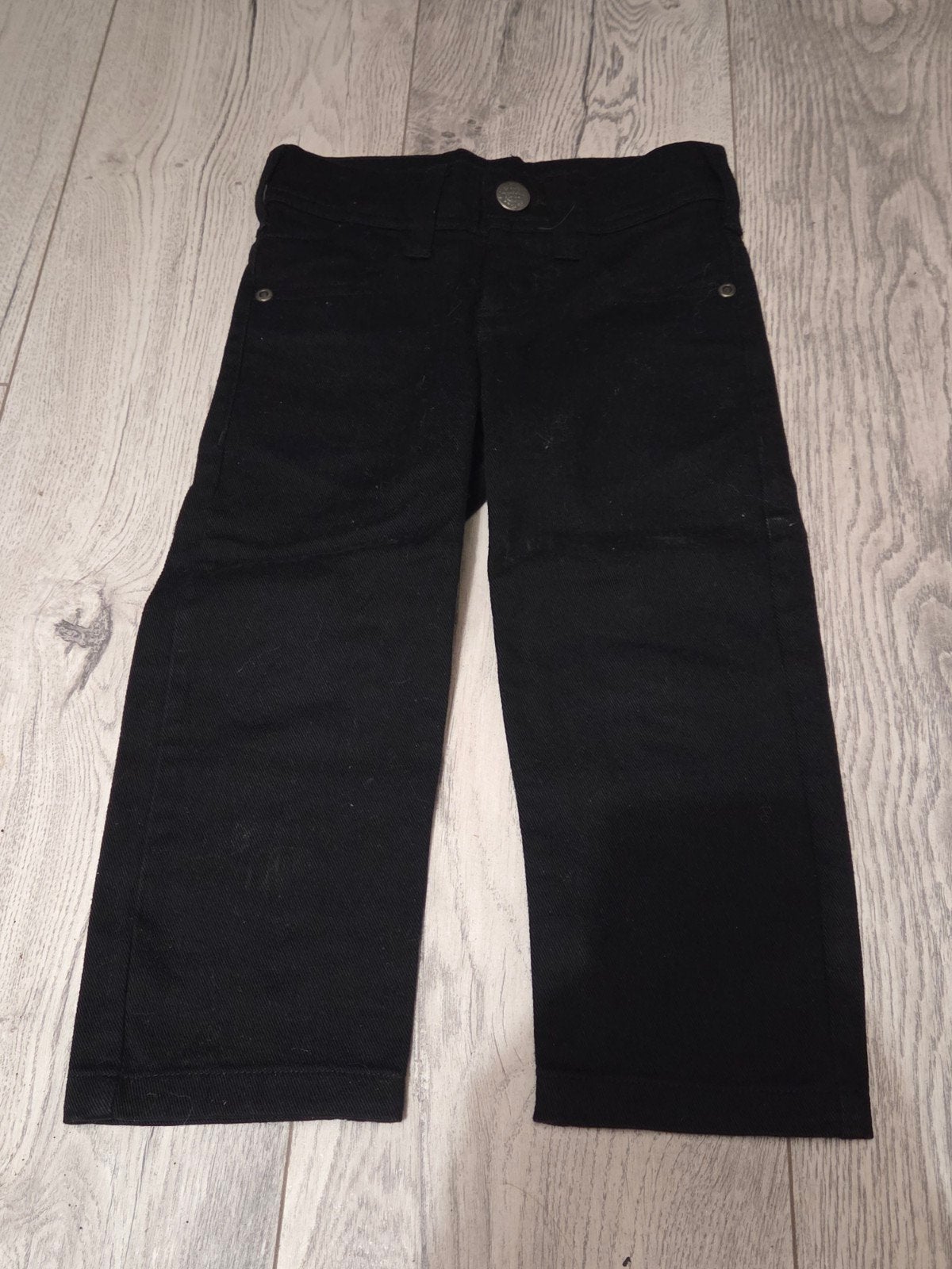 Nieuwe Hema broek, zwart, maat 92, 98% katoen, Broek, Jongen of Meisje, Nieuw, Ophalen of Verzenden