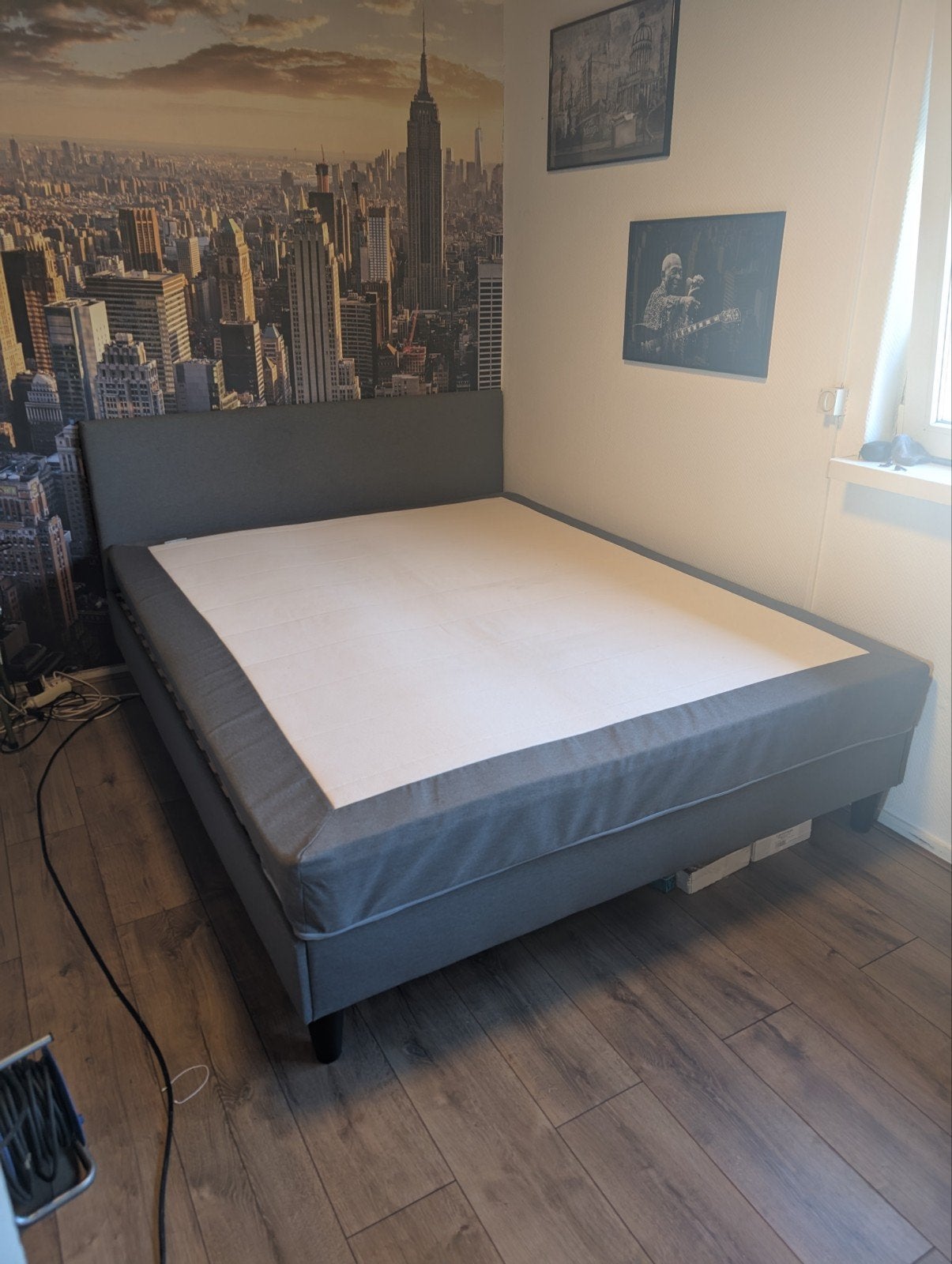 Säbövik bed Ikea 160x200, Ophalen, Gebruikt, Tweepersoons, 200 cm